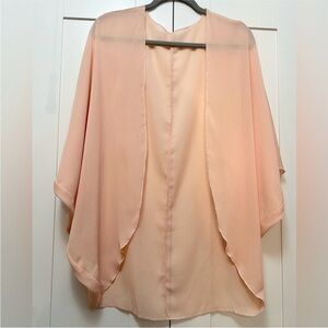 Peach Chiffon Accent Jacket Sz SM NEW!